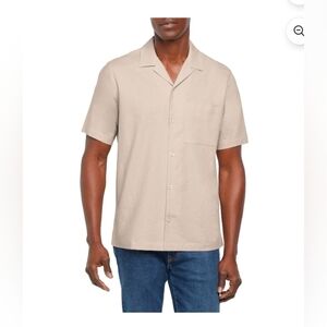 Gap Men's Short Sleeve Button-Up Linen Shirt
